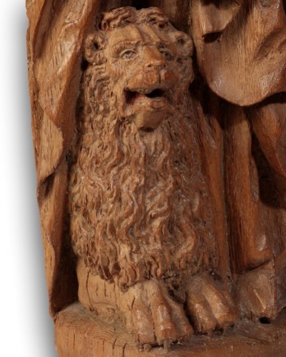 Oak sculpture of Saint Mark, France mid 16th century - 