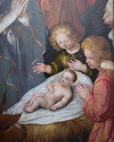 Paintings & Drawings  - Altarpiece panel manner of Otho Van Veen (1556-1629). Flemish, 17th century