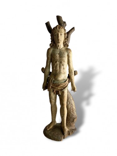 Limewood sculpture of Saint Sebastia, North Italian mid 16th century - 