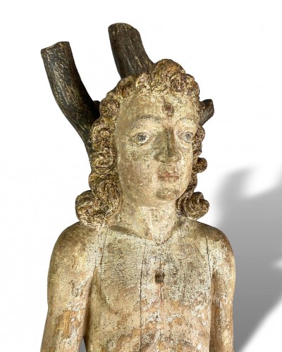  - Limewood sculpture of Saint Sebastia, North Italian mid 16th century