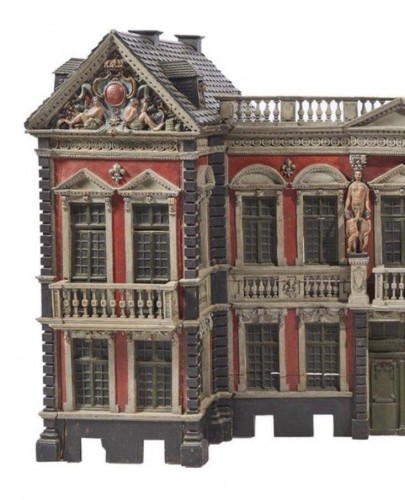 An imposing architectural model of a Chateau. French, 17th / 18th centur - 