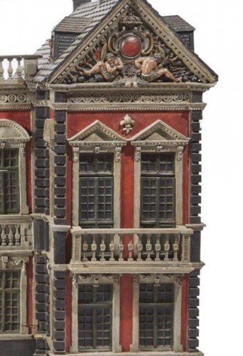 XVIIe siècle - imposant modèle architectural d'un château. France17e / 18e siècle
