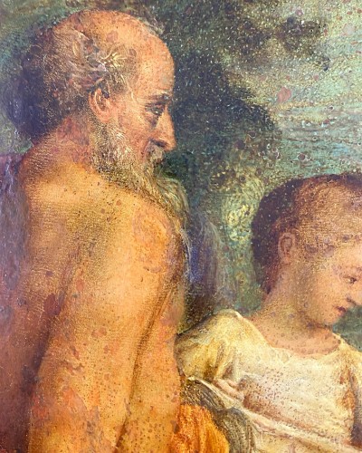 Oil on copper painting after Antonio Coreggio. Italian, early 18th century. - 