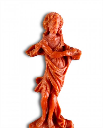 - Trapani coral sculpture of Saint John. South Italian, 17th century.