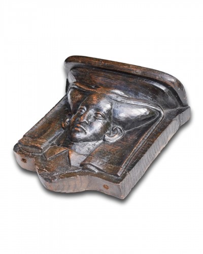 Misericord of a girl. Netherlandish, Circle of Claes de Bruyn, 15th century - 