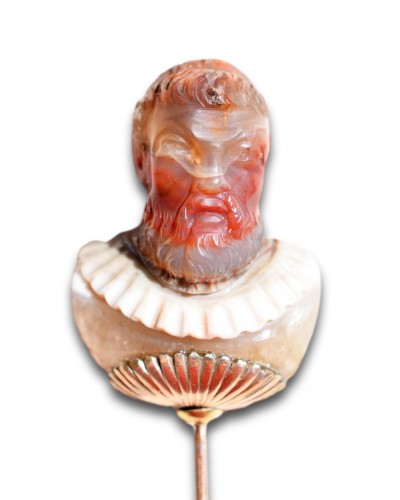 Antique Jewellery  - Agate bust of Henri IV, King of France and Navarre. French, late 16th centu