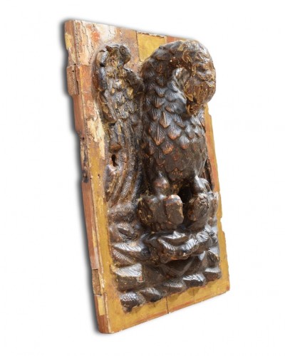 17th century - Tabernacle Door With The Pelican In Her Piety. Spanish, Circa 1600.