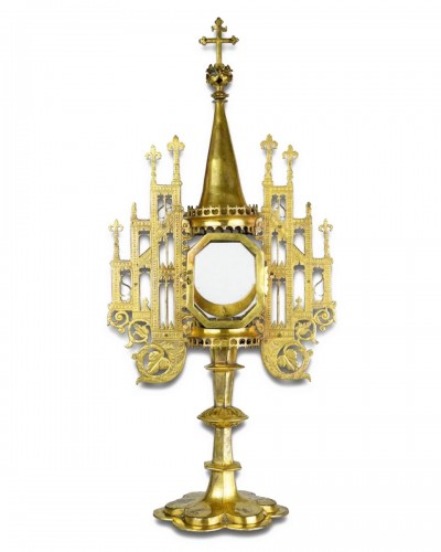 Renaissance copper-gilt monstrance. French or German, dated 1578