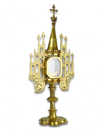 Renaissance copper-gilt monstrance. French or German, dated 1578 - 