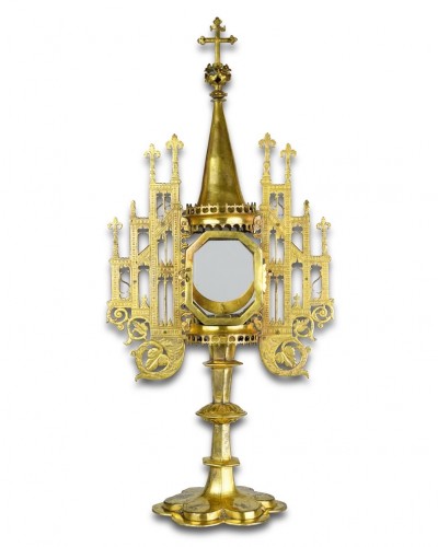 Renaissance copper-gilt monstrance. French or German, dated 1578 - 