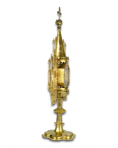  - Renaissance copper-gilt monstrance. French or German, dated 1578