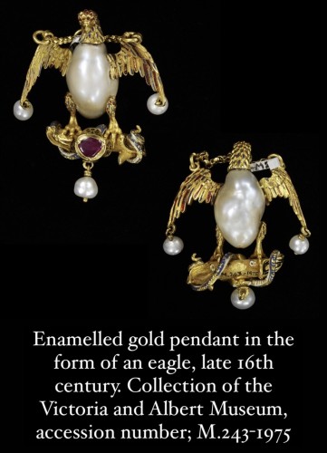  - Pendentif en or et émail en forme de colombe, Espagne XVIe - XVIIe siècle