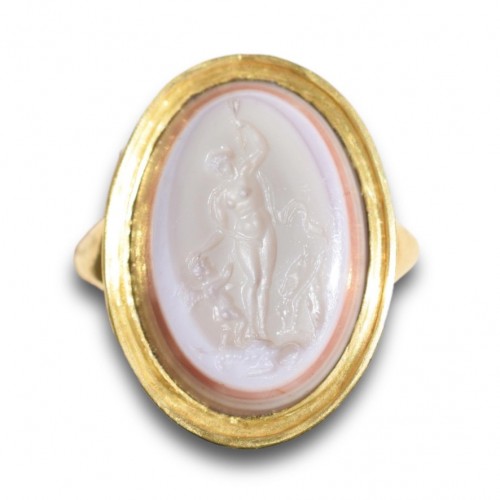 Agate Intaglio With Venus And Cupid. Italian, 17th Century. - 