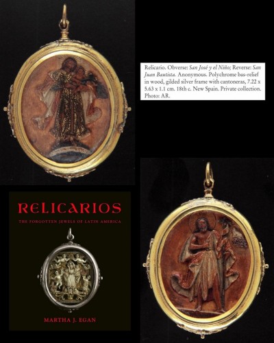  - Pendentif croix en bois monté sur or - Mexique vers 1600