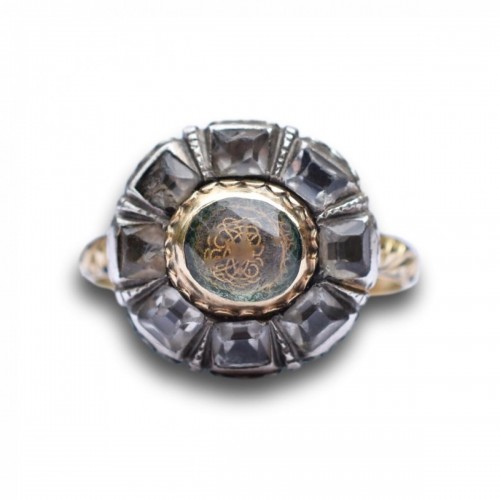 A Stuart Crystal Cluster Ring - England circa 1700 - 