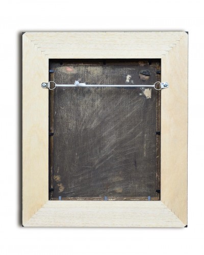 XVIIe siècle - Peinture d'armoire à Salvator Mundi, Flandres milieu du XVIIe