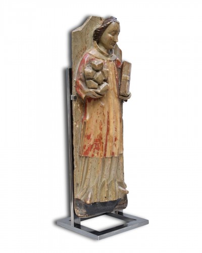 Relief en albâtre de Saint Etienne - Angleterre XVe siècle - 