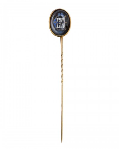 Essex crystal stick pin by John Brogden, England circa 1860. 