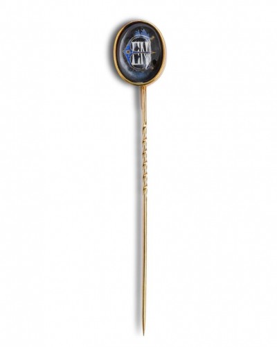 Essex crystal stick pin by John Brogden, England circa 1860.  - 