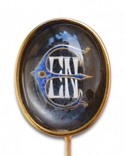 Antiquités - Épingle en cristal d'Essex par John Brogden Angleterre ers 1860