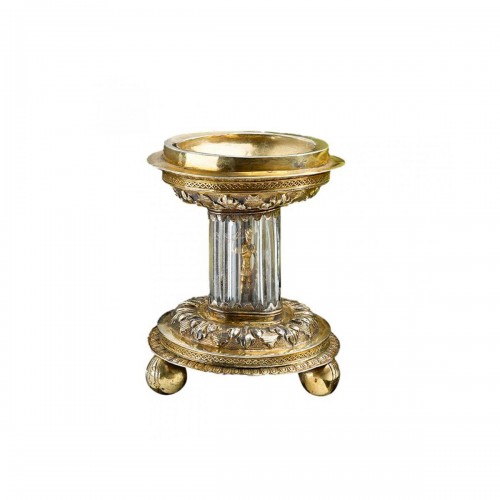 Antique Silver Gilt Standing Salt English 1550