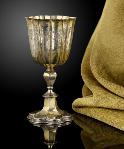 A fine Silver gilt wine cup, German or Swiss c.1630 - silverware & tableware Style 