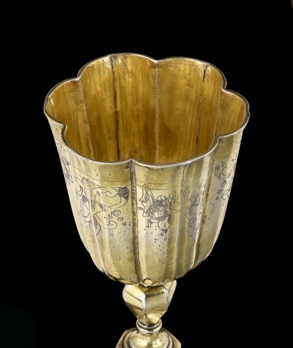 A fine Silver gilt wine cup, German or Swiss c.1630 - 