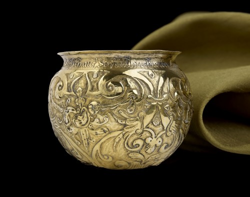 silverware & tableware  - Silver gilt Bratina/tumbler cup, Nuremberg c.1600