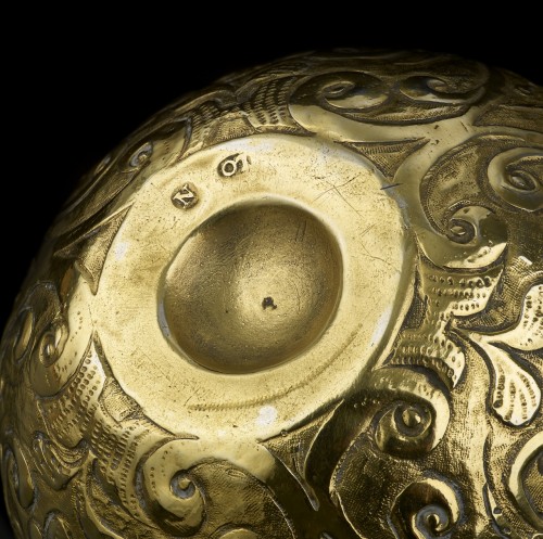 XVIIe siècle - Coupe Bratina/tumbler en argent doré, Nuremberg vers 1600