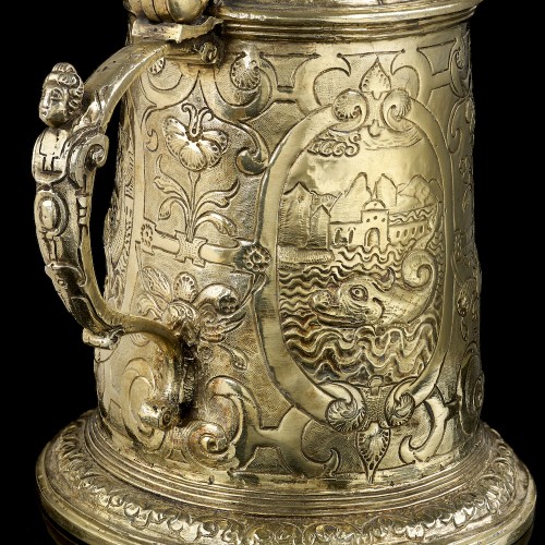 17th century - A silver gilt Renaissance Tankard