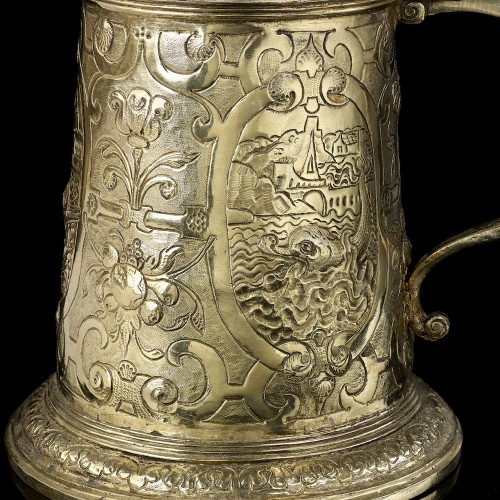 A silver gilt Renaissance Tankard - 