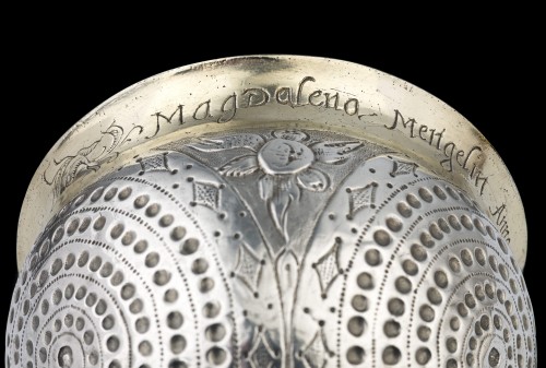  - Coupe Bratina/Tumbler en argent et en vermeil de Nuremberg vers 1630
