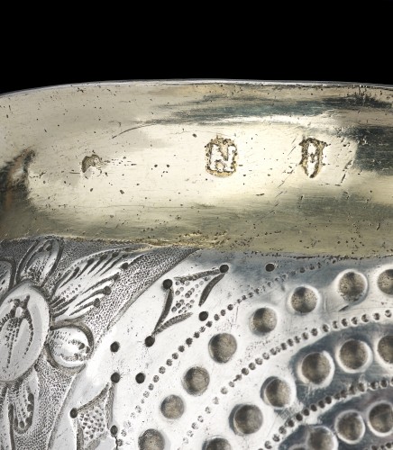 Antiquités - Coupe Bratina/Tumbler en argent et en vermeil de Nuremberg vers 1630