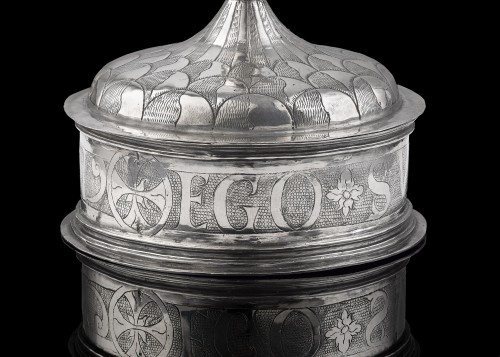 XVIIe siècle - Pyx en argent espagnol vers 1600