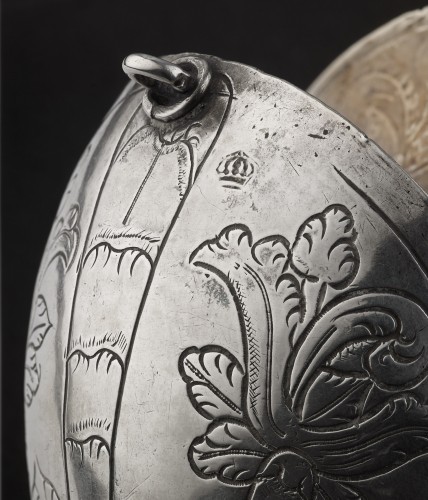 Antiquités - Porte-encens en argent de l'époque coloniale espagnole vers 1680
