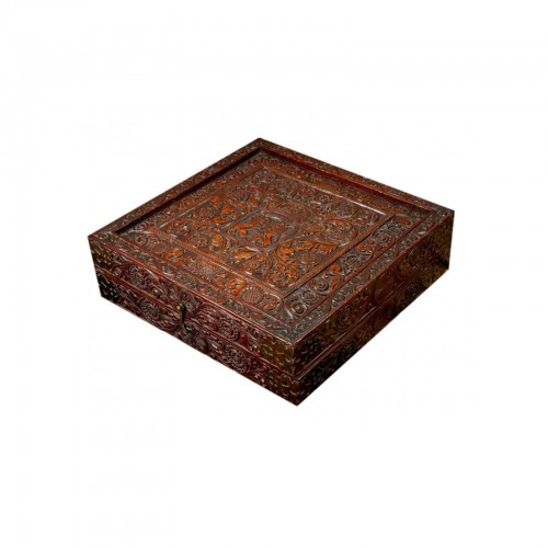 Boîte à jeux en bois de rose sri-lankais/portugais, fin du XVIe/début du XVIIe