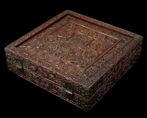 Boîte à jeux en bois de rose sri-lankais/portugais, fin du XVIe/début du XVIIe - Objets de Vitrine Style 