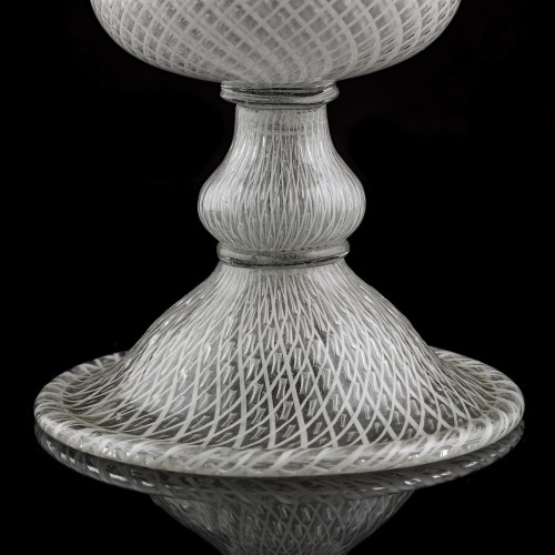 A Large Reticello Glass Goblet - Venice, early 17th century - Glass & Crystal Style 