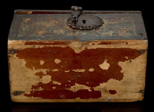 Boîte bombée de petites proportions de type "Barniz de Pasto", Colombie 17e siècle - Mayflower Antiques