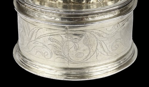  - Pyx en argent et en vermeil de style colonial espagnol de la Renaissance