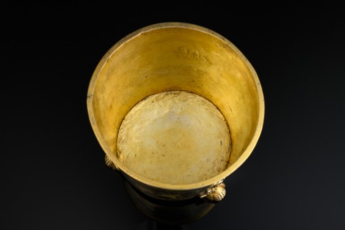 A silver gilt Russian beaker, unmarked c.1680 - 