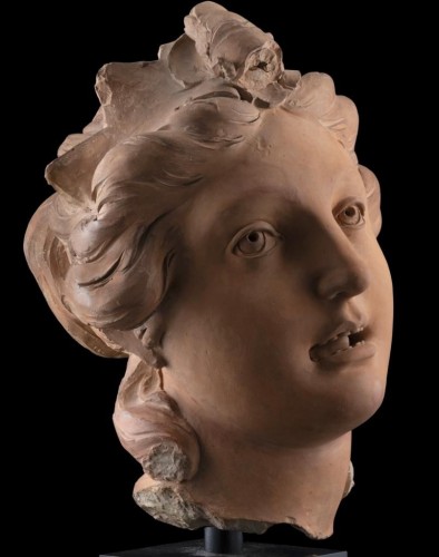 Louis XIV - Terracotta female head representing &quot;Diana&quot;