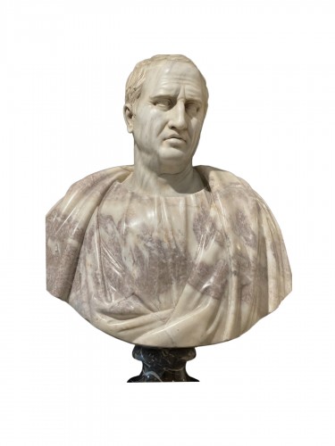 Buste en marbre représentant "Cicéron"