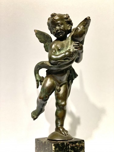 Antiquités - Putto with dolphin
