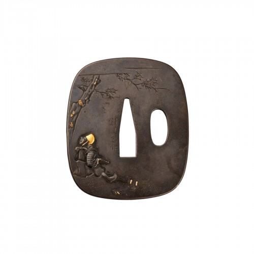 Tsuba - Belle garde de sabre par Seishinken, Japon Edo