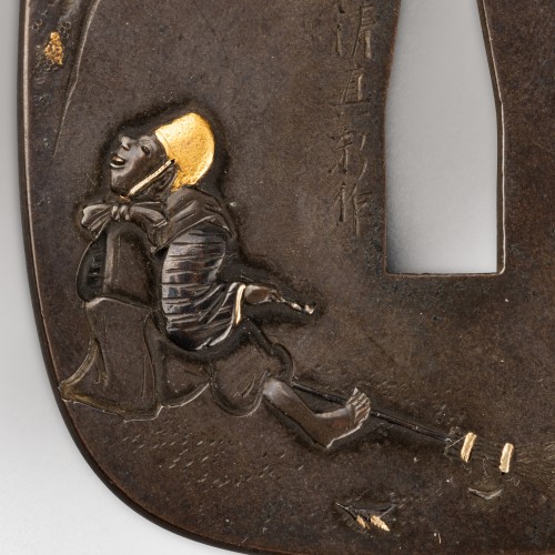  - Tsuba - Beautiful sword hilt by Seishinken, Japan Edo