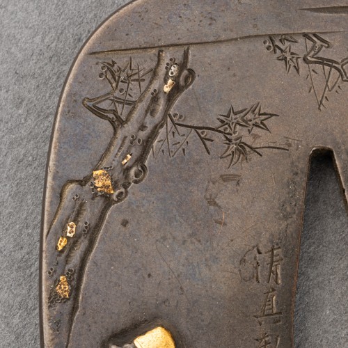 Antiquités - Tsuba - Beautiful sword hilt by Seishinken, Japan Edo