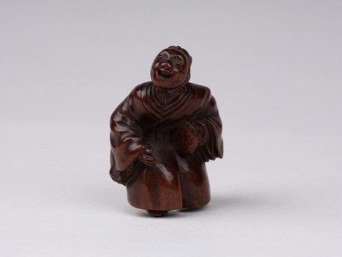 Netsuke par Gyokuko -  Personnage de théâtre, Japon Edo - 