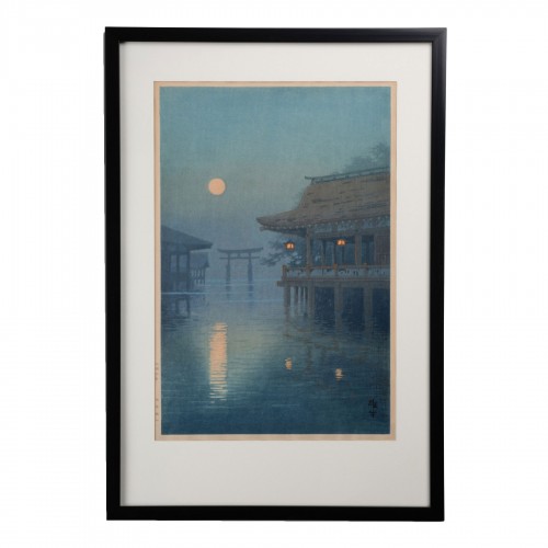YUHAN Ito (1867 - 1942) - Estampe Pleine lune à Miyajima