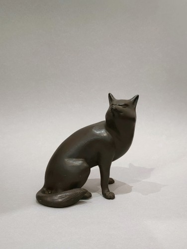 Bronze – A good model of a Tanuki, seated, Japan Meiji - Asian Works of Art Style 